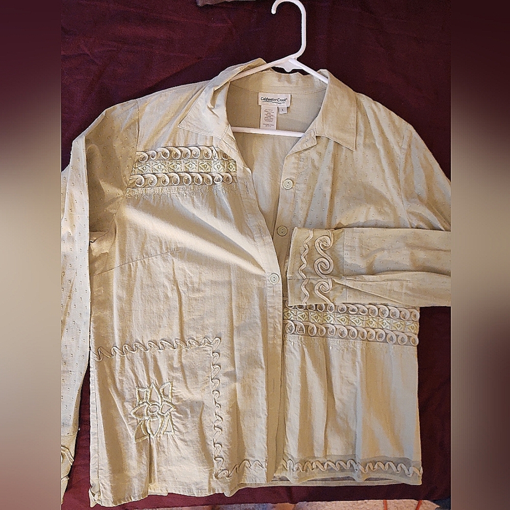 Coldwater Creek ladies blouse with soutache details